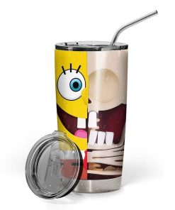 Gearhumans Gearhuman 3D Spongebob Squarepants Glitter Custom Design Vacuum Insulated Tumbler GM19051 Tumbler 20oz