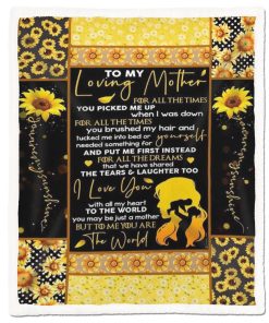 Gearhumans Gearhuman 3D Sunflower To My Loving Mother Blanket GH290322 Blanket Blanket M(51''x59'')