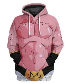 Gearhumans Gearhuman 3D Super Buu Majin Boo Dragon Ball Tshirt Hoodie Apparel GV15032 3D Apparel Hoodie S
