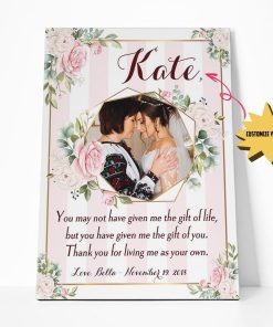 Gearhumans Gearhuman 3D Thank You Stepmom Custom Name Canvas GJ290308 Canvas 1 Piece Non Frame M