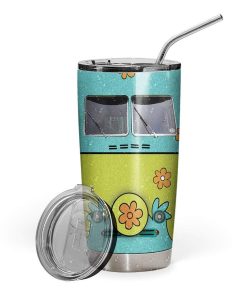 Gearhumans Gearhuman 3D The Mystery Machine Custom Design Vacuum Insulated Glitter Tumbler GV14088 Glitter Tumbler 20oz/Glitter