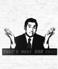 Gearhumans Gearhuman 3D The Office Michael Scott Custom Metal Sign GW160320 Metal Sign Metal Sign XS(8'x8')