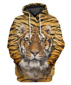 Gearhumans Gearhuman 3D Tiger Front And Back Tshirt Hoodie Apparel GV17039 3D Apparel Hoodie S
