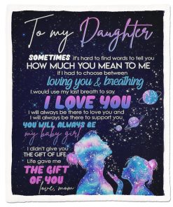 Gearhumans Gearhuman 3D To My Daughter Blanket GJ020415 Blanket Blanket M(51''x59'')