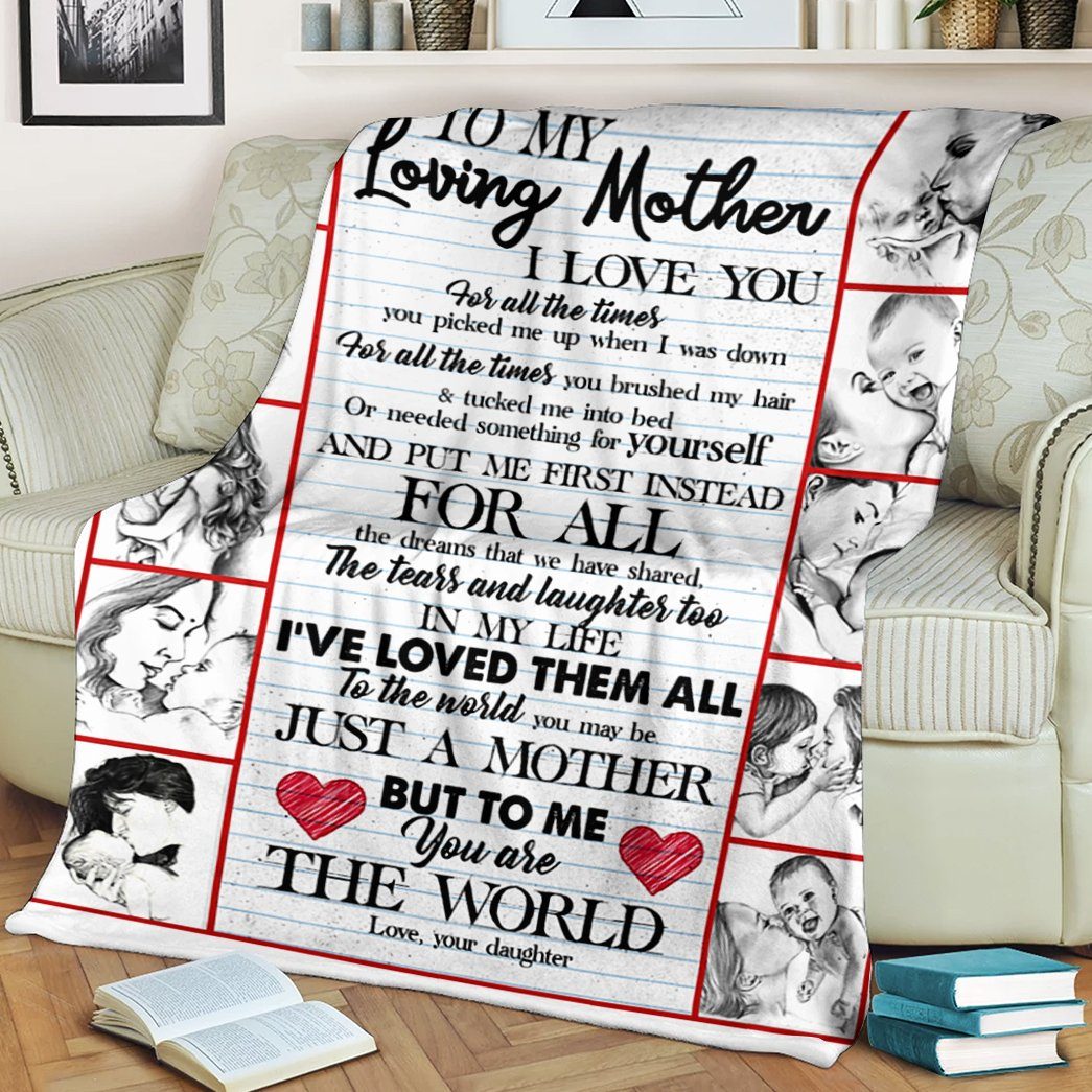 Gearhumans 3D To My Loving Mother Blanket 2 Gearhumans Gearhuman 3D To My Loving Mother Blanket GH290307 Blanket