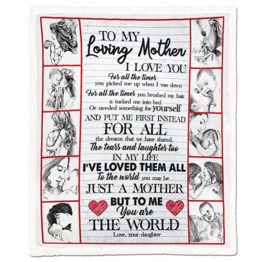 Gearhumans 3D To My Loving Mother Blanket 3 Gearhumans Gearhuman 3D To My Loving Mother Blanket GH290307 Blanket Blanket M(51''x59'')