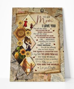 Gearhumans Gearhuman 3D To My Mom I Love You Canvas GJ010401 Canvas 1 Piece Non Frame M