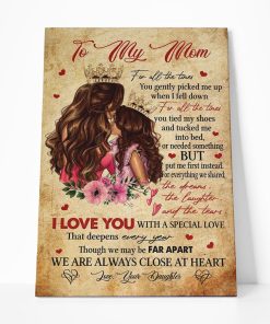 Gearhumans Gearhuman 3D To My Mom I Love You with A Special Love Canvas GJ010418 Canvas 1 Piece Non Frame M