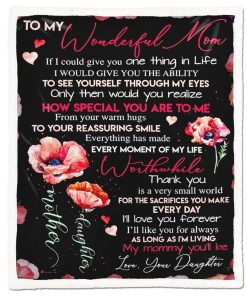 Gearhumans Gearhuman 3D To My Mom Letter From Daughter Blanket GH290319 Blanket Blanket M(51''x59'')