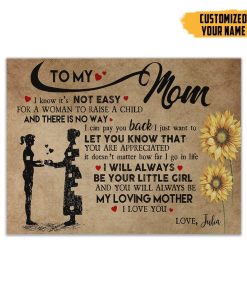 Gearhumans Gearhuman 3D To My Mom Mothers Day Gift Custom Name Canvas GW23034 Canvas 1 Piece Non Frame M