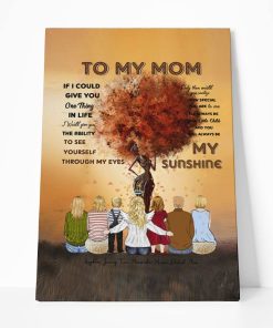 Gearhumans Gearhuman 3D To My Mom My Sunshine Canvas GH290330 Canvas 1 Piece Non Frame M