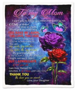 Gearhumans Gearhuman 3D To My Mom Rosie Blanket GJ020417 Blanket Blanket M(51''x59'')