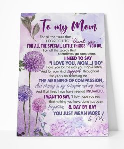 Gearhumans Gearhuman 3D To My Mom You Just Mean More to Me Canvas GJ010415 Canvas 1 Piece Non Frame M