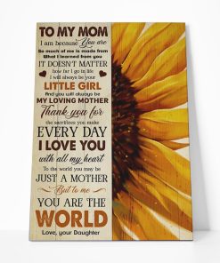 Gearhumans Gearhuman 3D To My Mon You are the World Canvas GJ010409 Canvas 1 Piece Non Frame M