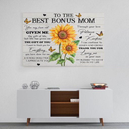 Gearhumans Gearhuman 3D To The Best Bonus Mom Canvas GJ290302 Canvas
