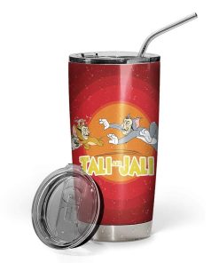 Gearhumans Gearhuman 3D Tom And Jerry Glitter Custom Design Vacuum Insulated Tumbler GL20058 Tumbler 20oz