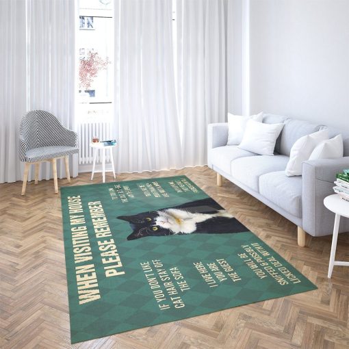 Gearhumans Gearhuman 3D Tuxedo Cat Carpet GV26039 Square Carpet