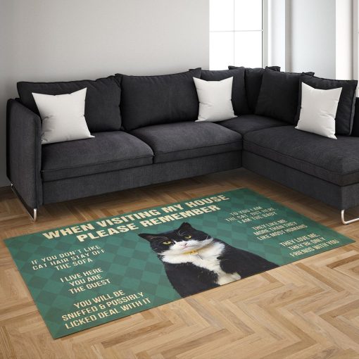 Gearhumans Gearhuman 3D Tuxedo Cat Carpet GV26039 Square Carpet