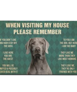 Gearhumans Gearhuman 3D Weimaraner Dog Carpet GV240319 Square Carpet Carpet S