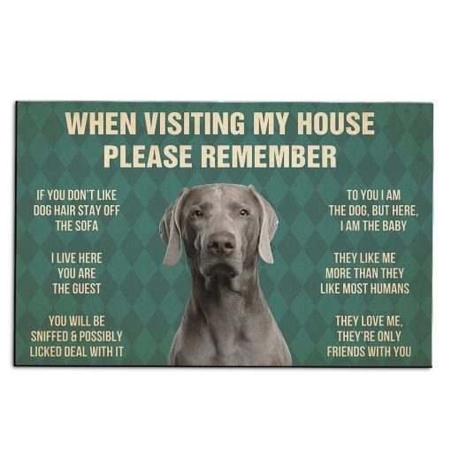 Gearhumans Gearhuman 3D Weimaraner Dog Carpet GV240319 Square Carpet Carpet S