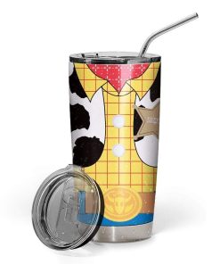 Gearhumans Gearhuman 3D Woody Toy Story Glitter Custom Design Vacuum Insulated Tumbler GL18055 Tumbler 20oz
