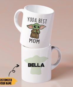 Gearhumans Gearhuman 3D Yoda Best Mom Mothers Day Gift Custom Name Mug GW25033 Mug 11oz