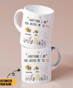 Gearhumans Gearhuman 3D You Helped Me To Bee Mothers Day Gift Custom Name Mug GW24036 Mug