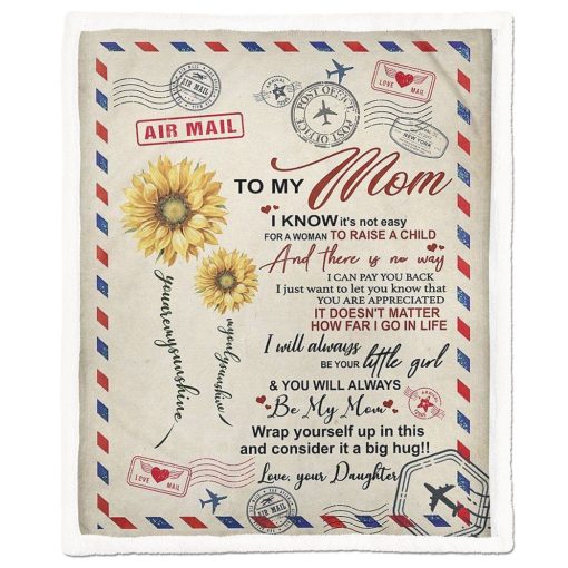 Gearhumans To My Mom Blanket 1 Gearhumans Gearhuman To My Mom Blanket GH260328 Blanket Blanket M(51''x59'')