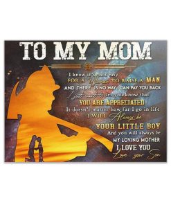 Gearhumans Gearhuman TO MY MOM FIREFIGHTER Gallery Wrapped Canvas GH260308 Canvas 1 Piece Non Frame M