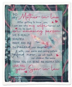 Gearhumans Gearhuman To My Mother in law Blanket GH260321 Blanket Blanket M(51''x59'')