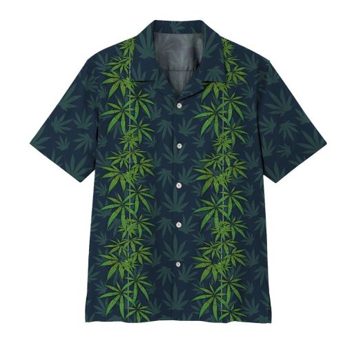 Gearhumans Gearhumsn 3D Cannabis Leaves Hawaii Shirt ZK1305219 Hawai Shirt Short Sleeve Shirt S