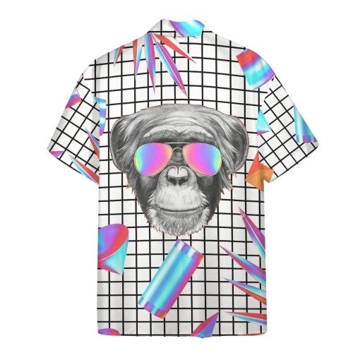 Gearhumans Gearhumsn 3D Holographic Monkey Hawaii Shirt ZK1405213 Hawai Shirt