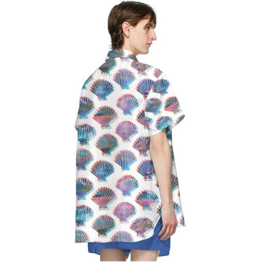 Gearhumans Gearhumsn 3D Holographic Seashells Hawaii Shirt ZK1205212 Hawai Shirt