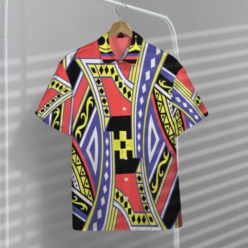 Gearhumans Gearhumsn 3D King of Diamonds Cesar Hawaii Shirt ZC22042127 Hawai Shirt