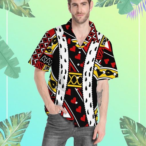 Gearhumans Gearhumsn 3D King of Hearts Charles Hawaii Shirt ZC22042129 Hawai Shirt