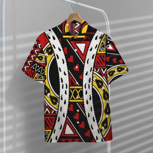 Gearhumans Gearhumsn 3D King of Hearts Charles Hawaii Shirt ZC22042129 Hawai Shirt