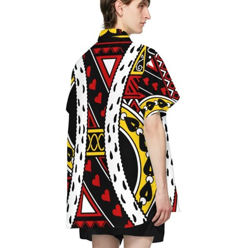 Gearhumans Gearhumsn 3D King of Hearts Charles Hawaii Shirt ZC22042129 Hawai Shirt