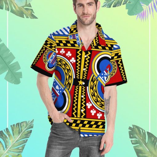 Gearhumans Gearhumsn 3D Queen of Clubs Argine Hawaii Shirt ZC22042123 Hawai Shirt