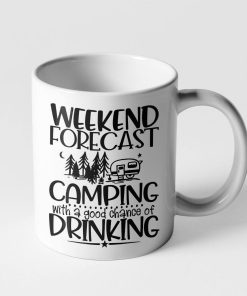 Gearhumans Gearhumsn 3D Weekend Forecast Camping With A Good Chance Of Drinking Mug ZK1405211 Mug 11oz 