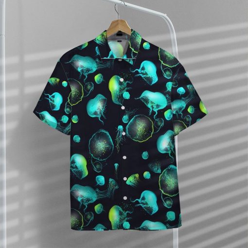 Gearhumans Glowing Jellyfish Hawaii Shirt ZK1305218 Hawai Shirt