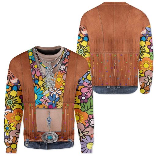 Gearhumans Hippie Custom T-shirt - Hoodies Apparel HD-GH20364 3D Apparel