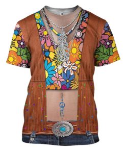 Gearhumans Hippie Custom T-shirt - Hoodies Apparel HD-GH20364 3D Apparel T-Shirt S 