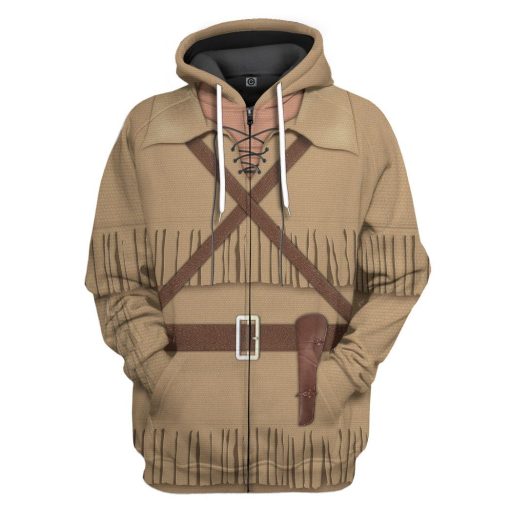 Gearhumans Hoodie Custom Daniel Boone Apparel HD-TA2091902 3D Apparel Zip Hoodie S