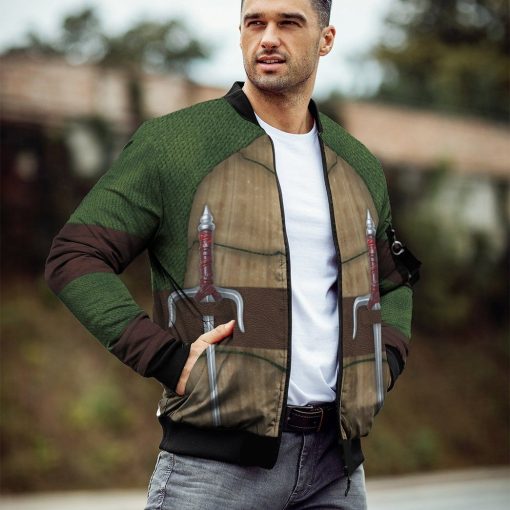 Gearhumans Hoodie NYLON-BLEND BOMBER JACKET JOHN ADAMS HD-DT0491927-BJK Bomber