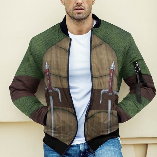 Gearhumans Hoodie NYLON-BLEND BOMBER JACKET JOHN ADAMS HD-DT0491927-BJK Bomber