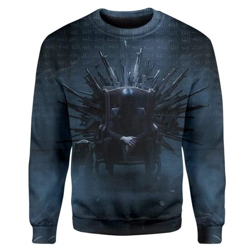 Gearhumans John Wick Custom T-shirt - Hoodies Apparel HD-GH20382 3D Apparel Long Sleeve S
