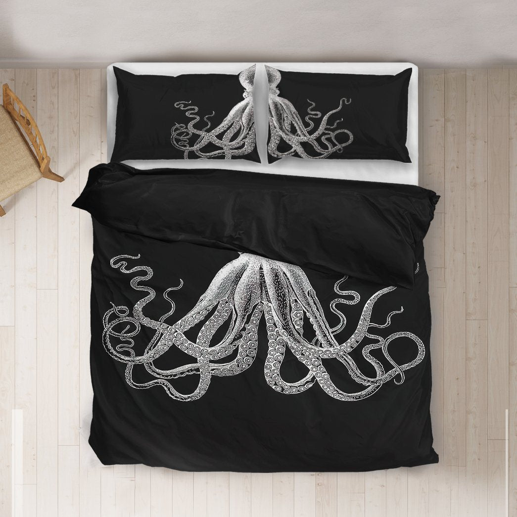 Gearhumans King Octopus Custom Bedding Set 2 Gearhumans King Octopus Custom Bedding Set GO06072117 Bedding Set