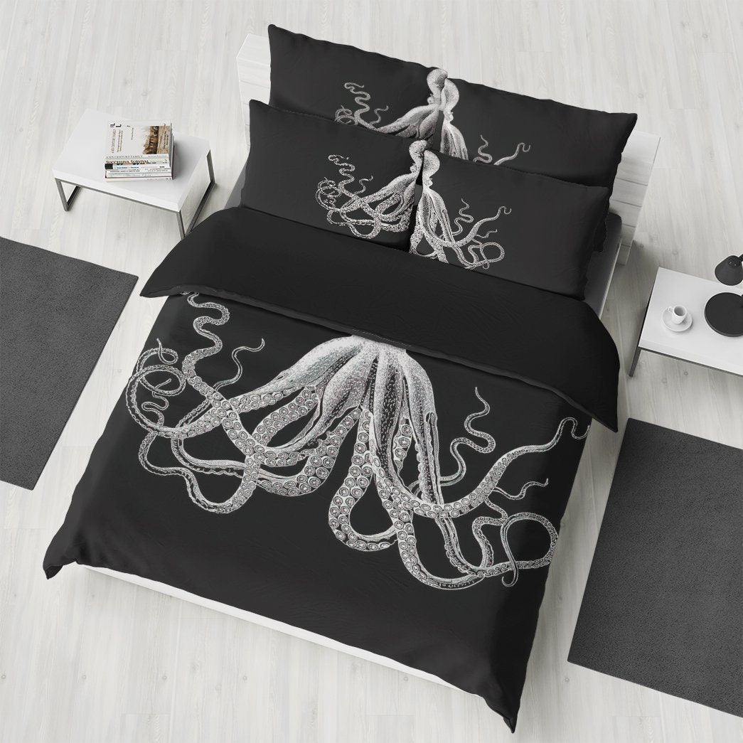 Gearhumans King Octopus Custom Bedding Set 5 Gearhumans King Octopus Custom Bedding Set GO06072117 Bedding Set