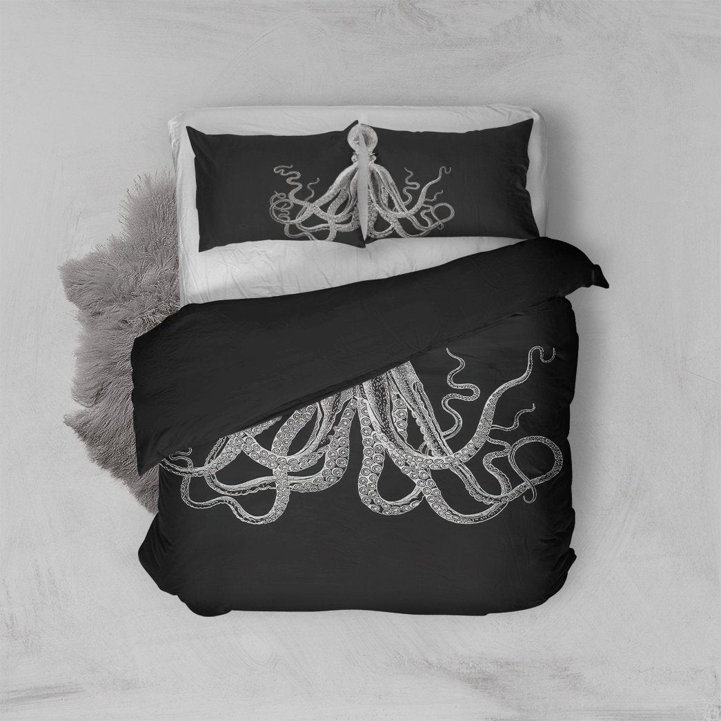 Gearhumans King Octopus Custom Bedding Set 1 Gearhumans King Octopus Custom Bedding Set GO06072117 Bedding Set Twin 3PCS
