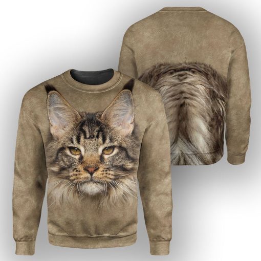Gearhumans Maine Coon - 3D All Over Printed Shirt ZG-ZHD23092003 3D Apparel LONG SLEEVE S